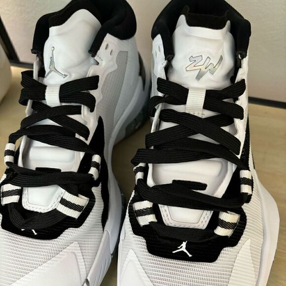 Nike Air Jordan Zion Williamson 1 Tb White Black Oreo Dc4208-100 size 4.5 new - Picture 11 of 14